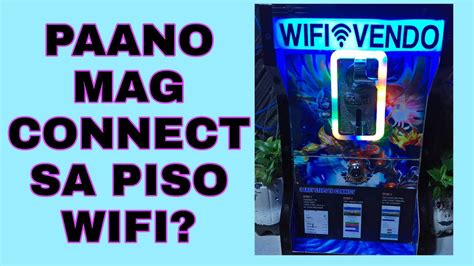 vicente piso wifi|Paano mag connect sa PISO WIFI VENDO MACHINE (Easy Steps).